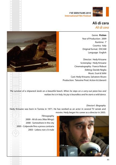 Screening Program - I'VE SEEN FILMS - International Film Festival