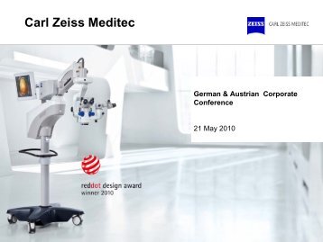 German & Austrian Corporate Conference - Carl Zeiss Meditec AG