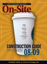 CONSTRUCTION GUIDE - On-Site Magazine