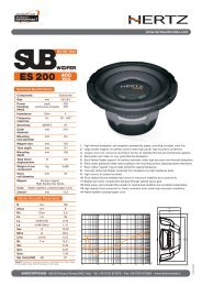 Hertz ES250.5 10' Subwoofer 4K (FNS) - YouTube