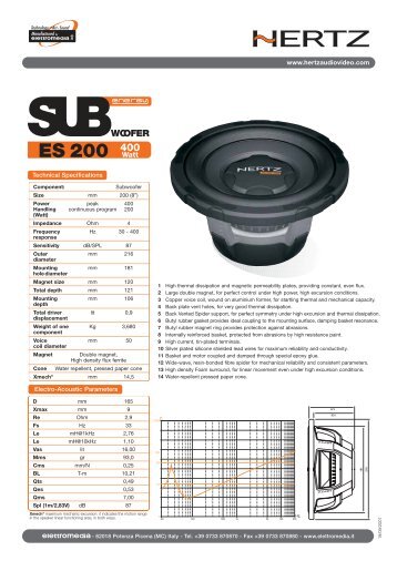 ES 200 400 - HERTZ by Elettromedia