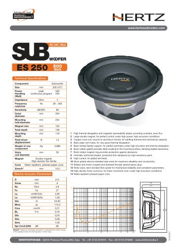 ES 250 500 - HERTZ by Elettromedia