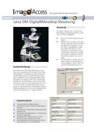Leica DM DigitalMikroskop-Steuerung - Imagic Bildverarbeitung AG