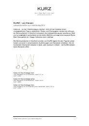 Download Pressetext (PDF 110 kB) - Kurz Schmuck und Uhren