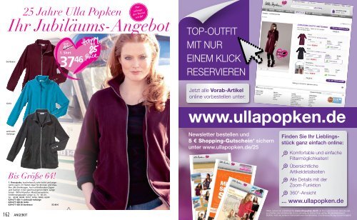 Ausschnitt und Ast-Druck NEU Gr.50/_52 ULLA POPKEN Shirt mit V