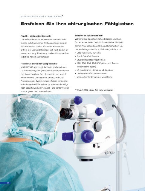 VISALIS 500 - Carl Zeiss Meditec AG