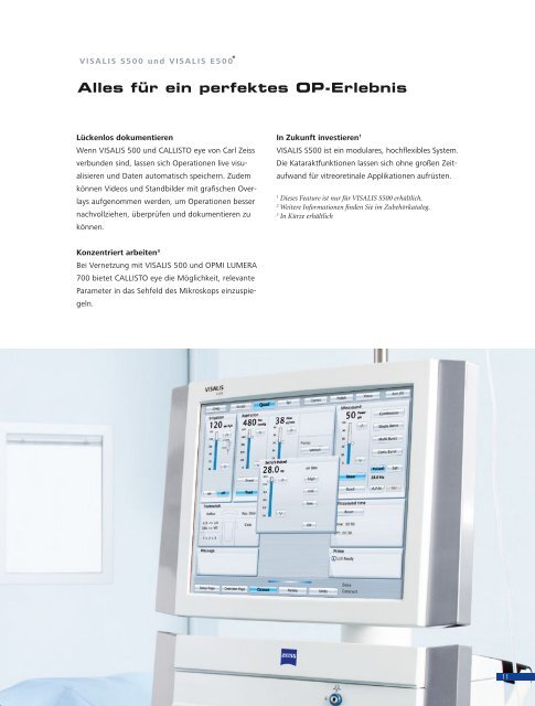 VISALIS 500 - Carl Zeiss Meditec AG