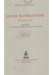 OPERE MATEMATICHE - Edizione Nazionale Mathematica Italiana