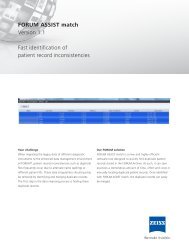 FORUM ASSIST match Version 1.1 Fast identification of patient ...