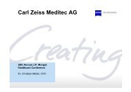 29th Annual J.P. Morgan Healthcare Conference 2011 - Carl Zeiss ...