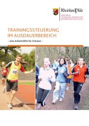 trainingssteuerung im ausdauerbereich - Schulsport in Rheinland ...
