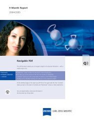 9 Month Report 2004/2005 Navigable PDF - Carl Zeiss Meditec