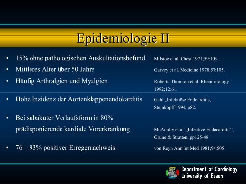 4. Vortrag Endokarditis - Dr. med. C. Naber (ca