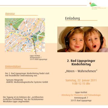 2. Bad Lippspringer Kinderhörtag - Medizinisches Zentrum für ...