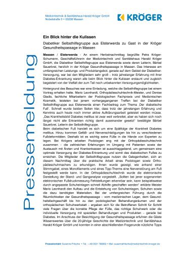 PDF zum Download - Medizintechnik & Sanitätshaus Harald Kröger ...