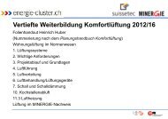 Vertiefte Weiterbildung Komfortlüftung 2012/16 - energie-plattform ...