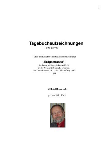 Tagebuchaufzeichnungen Wilfried Herzschuh