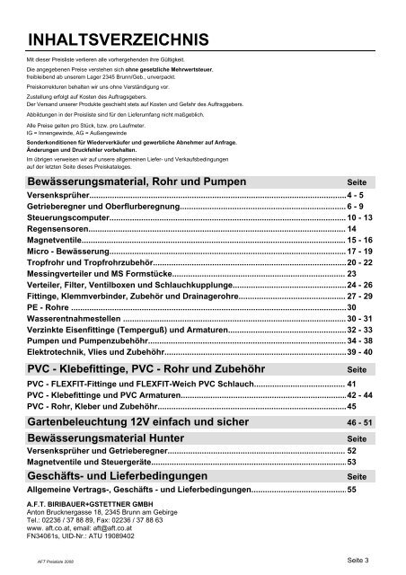 Gartenbeleuchtung 12V einfach und sicher - AFT