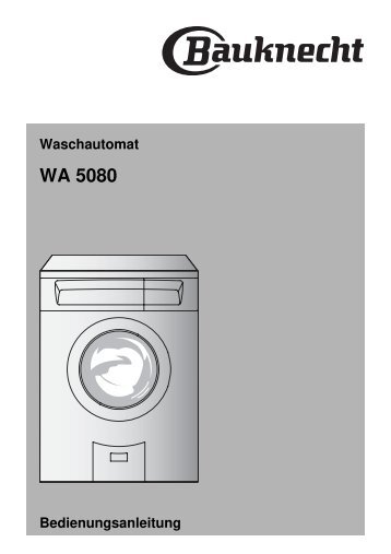 WA 5080 - Bauknecht-mam.ch
