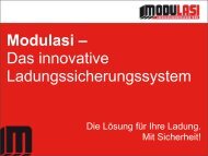 Modulasi - Das innovative Ladungssicherungssystem - KLOK