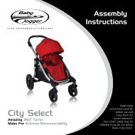 City Select – Assembly Instructions - Baby Jogger