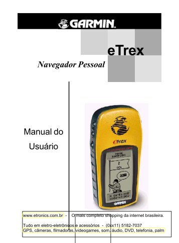 Manual em portugues do gps garmin eTrex - Etronics