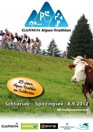 Schliersee - Spitzingsee - 8.9.2012 - Garmin Alpen-Triathlon