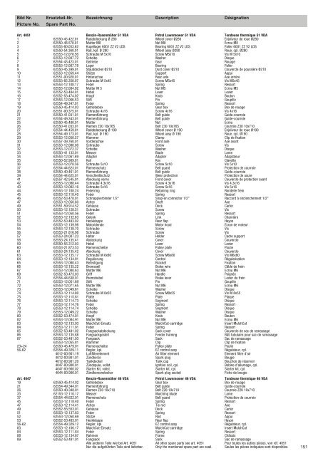 Ersatzteil-Preisliste Spare parts list Catalogue pièces ... - albytools.ru