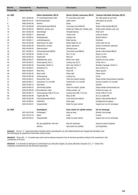 Ersatzteil-Preisliste Spare parts list Catalogue pièces ... - albytools.ru