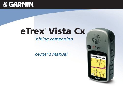eTrex Vista Cx Owner's Manual wo track SD.indd