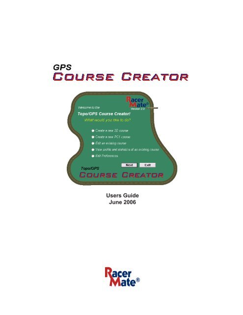 Users Guide June 2006 - CompuTrainer