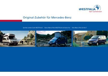 Original-Zubehör für Mercedes-Benz - Poptop Westfalia campers