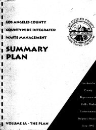 Los Angeles County Countywide Integrated Waste Management