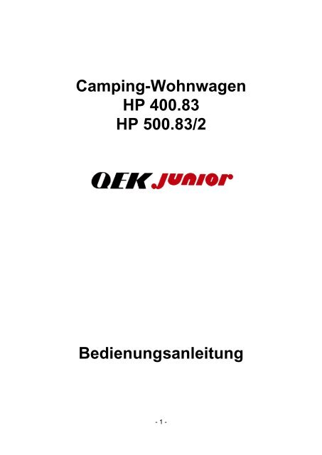 Bedienungsanleitung "QEK Junior" - QEK-Junior.de