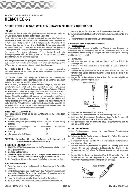 HEM-CHECK-2 - MEDPRO GmbH