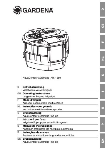 Instructies voor gebruik - GARDENA