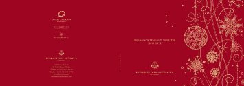 WEIHNACHTEN UND SILVESTER 2011/2012 - Selektion Deutscher ...