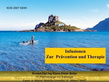 Infusion zur Prävention und Therapie - Dr.med.Klaus-Dieter Beller