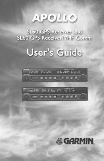 Apollo SL50/60 User's Guide - Garmin