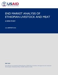 End Market Analysis of Ethiopian Livestock and ... - USAID Microlinks