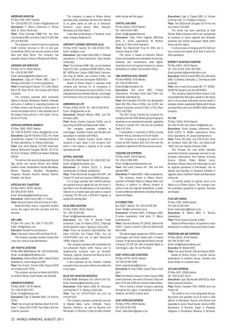 020 - AIRLINE DIRECTORY MAIN_Layout 1.qxd - World Airnews