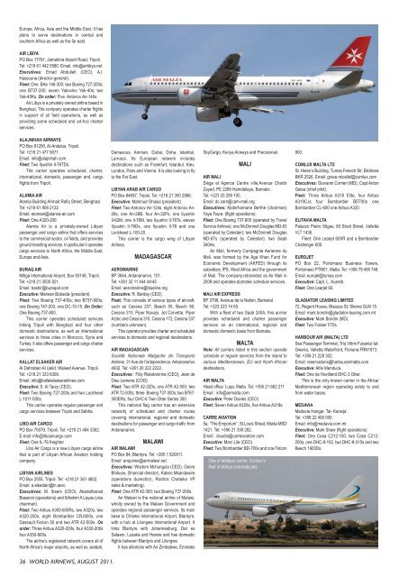 020 - AIRLINE DIRECTORY MAIN_Layout 1.qxd - World Airnews