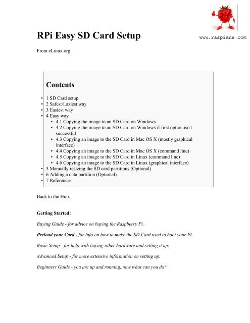 RPi Easy SD Card Setup - eLinux.org
