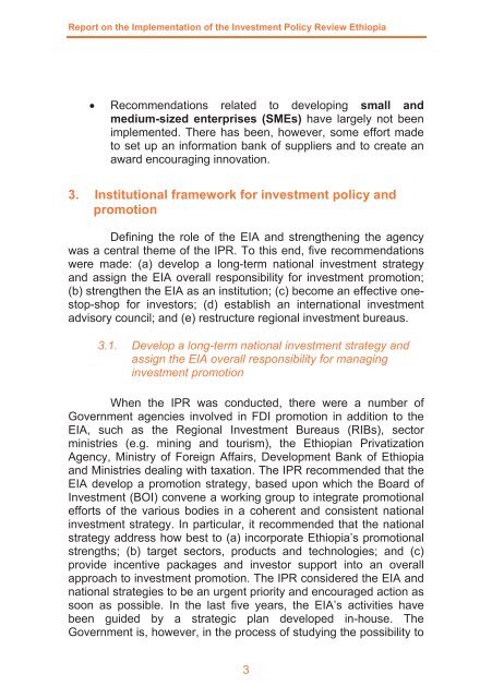 Investment Policy Review Ethiopia - Unctad