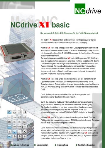 NCdrive XT basic - MegaCAD
