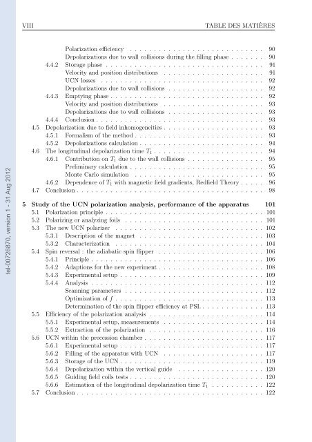 Développement et optimisation d'un système de polarisation de ...