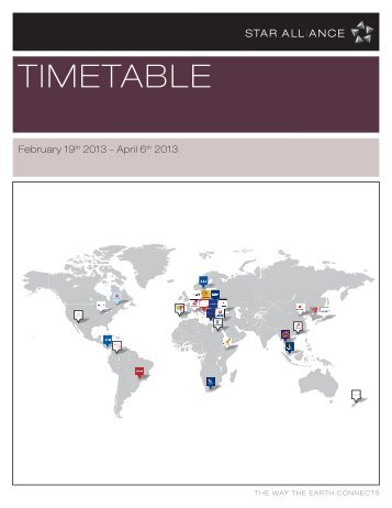 TIMETABLE - Star Alliance