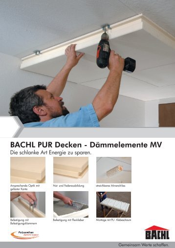 BACHL PUR Decken - Dämmelemente MV - Karl Bachl GmbH & Co ...