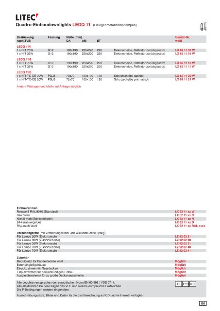 Download Katalog 16 ca. 30 MB - Litec Leuchten GmbH