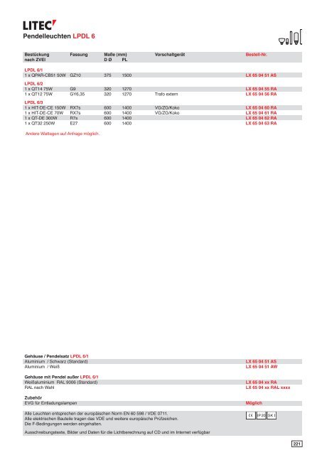 Download Katalog 16 ca. 30 MB - Litec Leuchten GmbH